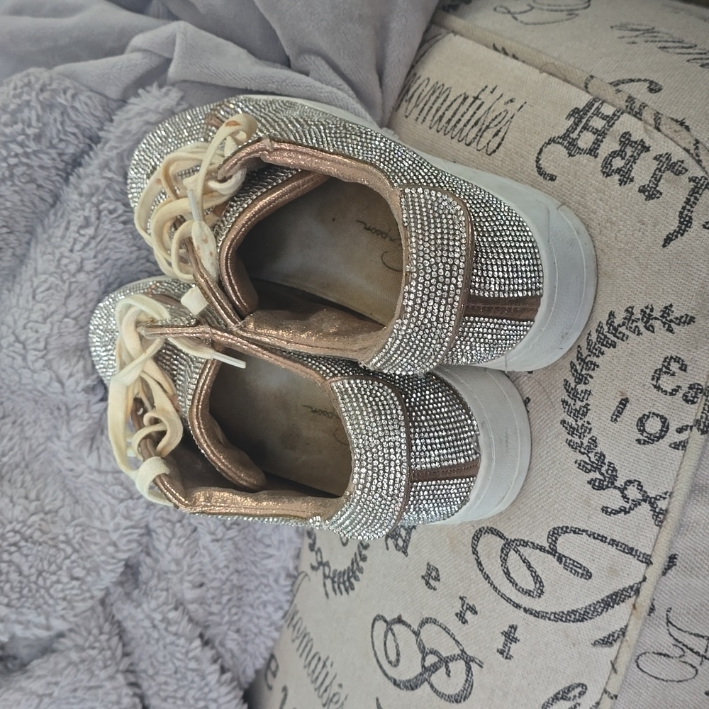 Sparkling Silver Sneakers